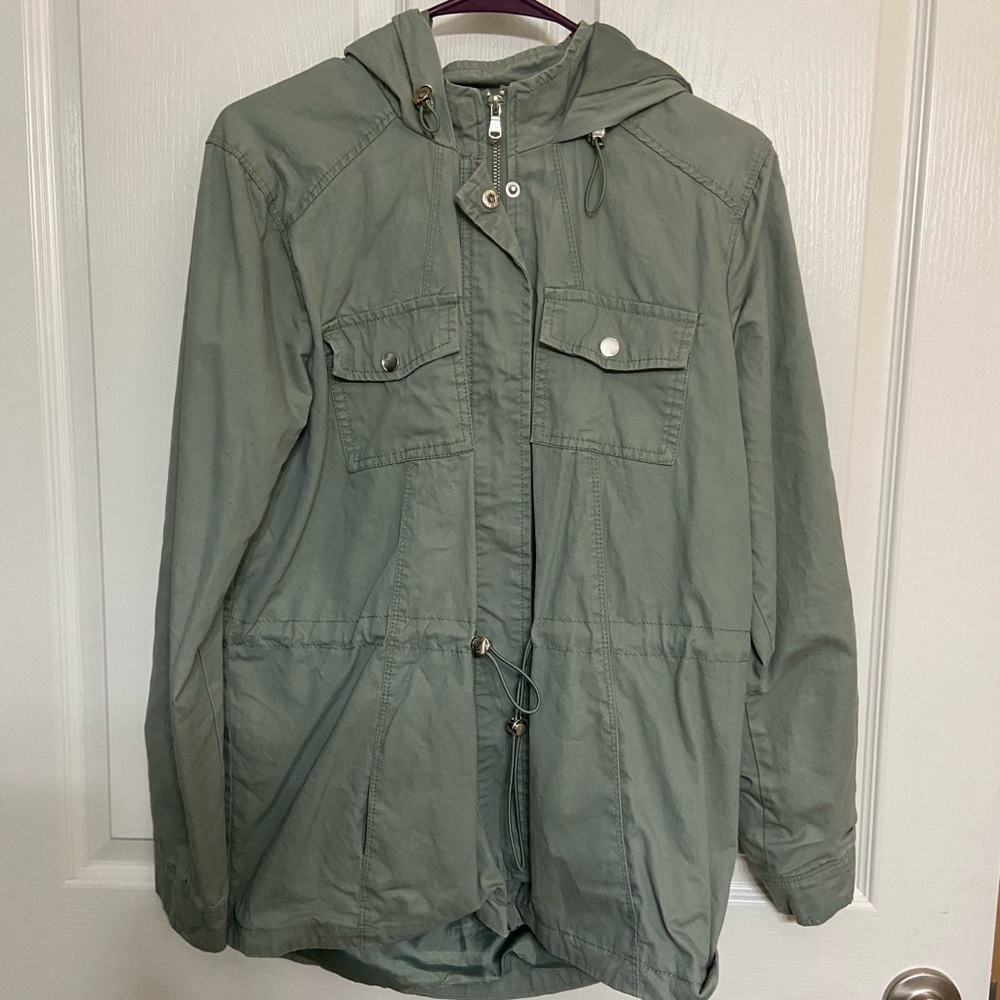 Rue 21 green jacket size:m price: $25 OBO